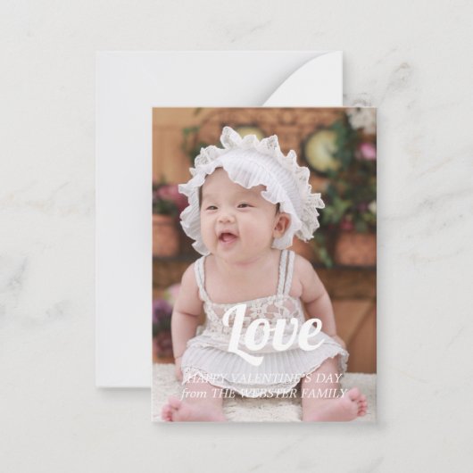 Happy valentine Day Personalkarte Mitteilungskarte (Vorderseite)