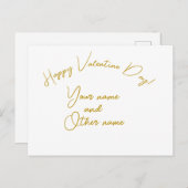 Happy Valentine Day Postkarte (Vorne/Hinten)