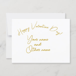 Happy Valentine Day Postkarte