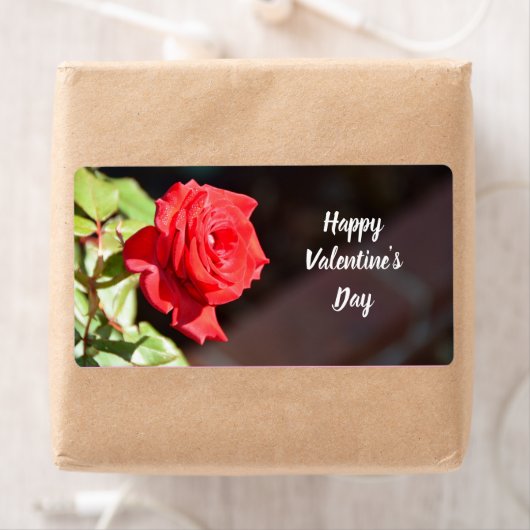 Happy Valentine Day Rose Label (Insitu)