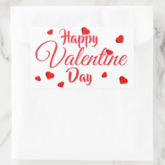 Happy Valentine Day Sticker (Tasche)
