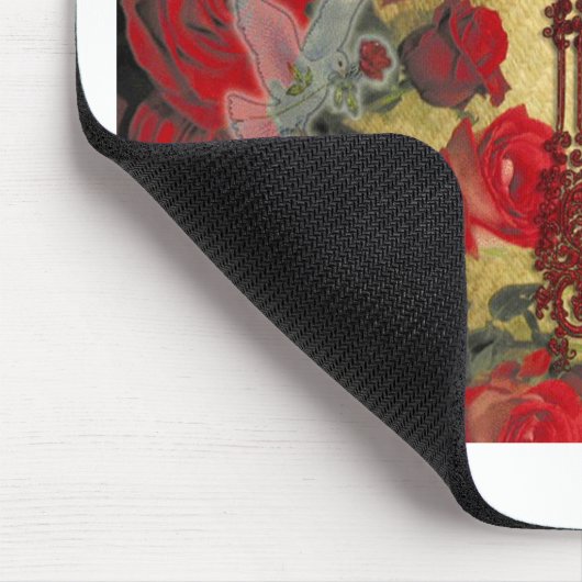 Happy Valentine Day Tunes in meinem Herzen Mousepad (Ecke)