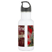 Happy Valentine Day Tunes in meinem Herzen Trinkflasche (Rückseite)