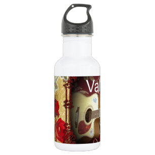 Happy Valentine Day Tunes in meinem Herzen Trinkflasche
