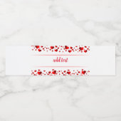 Happy Valentine Day Water Flasche Label Wasserflaschenetikett (Einzelnes Label)