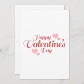 HAPPY VALENTINE EINLADUNG (Vorne/Hinten)