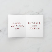 HAPPY VALENTINE FEIERTAGSKARTE (Innenseite)