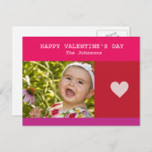 HAPPY VALENTINE FEIERTAGSPOSTKARTE (Vorne/Hinten)