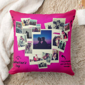 Happy Valentine Foto Collage Personalisierte Liebe Kissen (Decke)