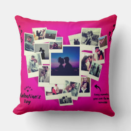 Happy Valentine Foto Collage Personalisierte Liebe Kissen