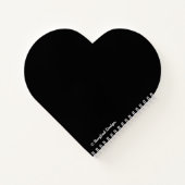 Happy Valentine Geschenk hübsche Hot-Rosa Rose Blu Notizblock (Rückseite)