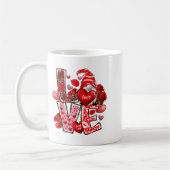 Happy Valentine Gnome Heart Valentine's Day Couple Kaffeetasse (Links)