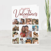 Happy Valentine Husband | Ehefrau Gedicht Red Holi Karte (Vorderseite)