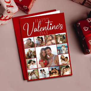 Happy Valentine Husband Ehefrau Gedicht Red Holi Karte