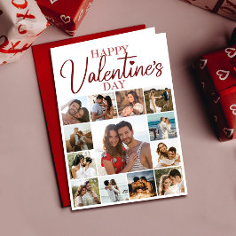 Happy Valentine Husband | Ehefrau Gedicht Red Holi Karte