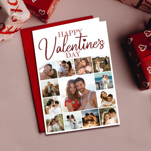 Happy Valentine Husband | Ehefrau Gedicht Red Holi Karte