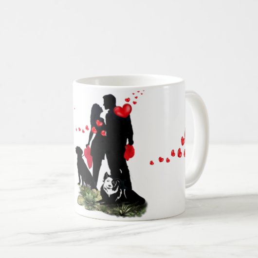 Happy Valentine Kaffeetasse (VorderseiteRechts)