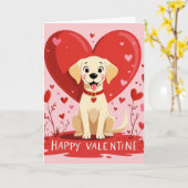 Happy valentine karte (Gelbe Blume)