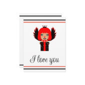 Happy Valentine Liebe Card Karte (Vorderseite/Rückseite Beispiel)