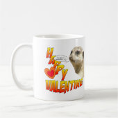 Happy Valentine Meerkat Tasse 2 Herzen in 1 (Links)