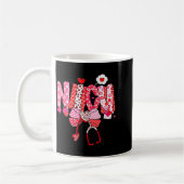Happy Valentine Nicu Nurse Coquette Bow Heart Girl Kaffeetasse (Links)