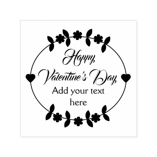 Happy Valentine Personalisiert Permastempel (Design)