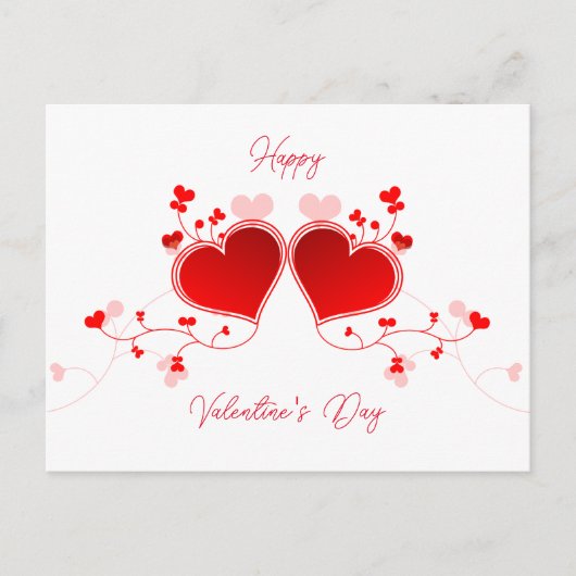 Happy Valentine Postcard Postkarte (Vorderseite)
