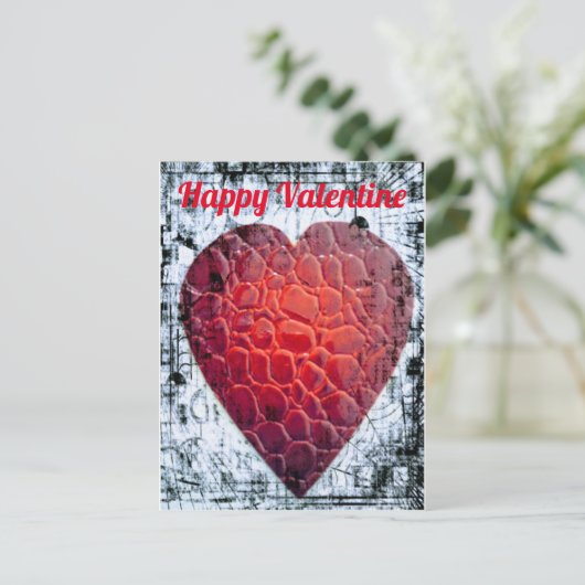 Happy Valentine Postkarte (Stehend Vorderseite)