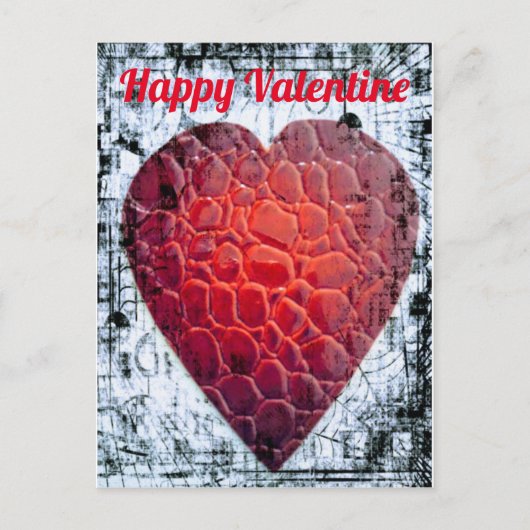 Happy Valentine Postkarte (Vorderseite)