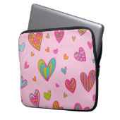 Happy valentine`s day 2023 Mit Herz-Liebe Laptopschutzhülle (Vorderseite Links)