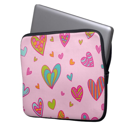 Happy valentine`s day 2023 Mit Herz-Liebe Laptopschutzhülle (Vorderseite Links)