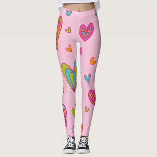 Happy valentine`s day 2023 Mit Herz-Liebe Leggings (Vorderseite)