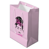 Happy valentine`s day 2023 Mit Vibes Liebe Mittlere Geschenktüte (Vorderseite Schrägansicht)