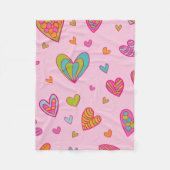 Happy valentine`s day 2024 Mit Herz-Liebe Fleecedecke (Vorderseite)