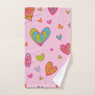 Happy valentine`s day 2024 Mit Herz-Liebe Handtuch