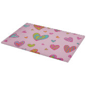 Happy valentine`s day 2024 Mit Herz-Liebe Schneidebrett (Ecke)