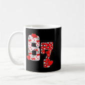 Happy Valentine’s Day 67 Meme Hearts Coquette Bow Kaffeetasse (Links)