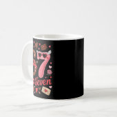 Happy Valentine’s Day 67 Meme Hearts Coquette Bow Kaffeetasse (Vorderseite Links)