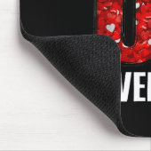 Happy Valentine’s Day 67 Meme Hearts Coquette Bow Mousepad (Ecke)