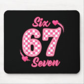 Happy Valentine’s Day 67 Meme Hearts Coquette Bow  Mousepad (Vorne)