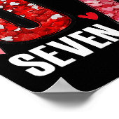 Happy Valentine’s Day 67 Meme Hearts Coquette Bow Poster (Ecke)