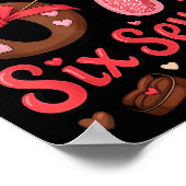 Happy Valentine’s Day 67 Meme Hearts Coquette Bow  Poster (Ecke)