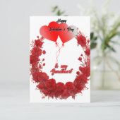 Happy Valentine’s Day Begleitkarte (Stehend Vorderseite)