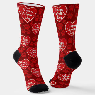 Happy Valentine’s Day Cat Lover Socks Socken
