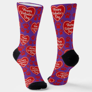Happy Valentine’s Day Cat Lover Socks Socken