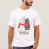 Happy Valentine’s Day Cat Shirt | Cute Cats Couple (Vorderseite)