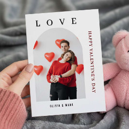 Happy Valentine’s Day Custom Photo Collage  Feiertagskarte