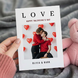 Happy Valentine’s Day Custom Photo Collage Love Feiertagskarte