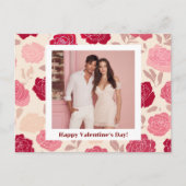 Happy Valentine’s Day – Custom Photo & Text Card Postkarte (Vorderseite)