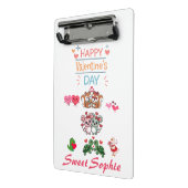 Happy Valentine’s Day Cute Animal Couples Mini Klemmbrett (Gewinkelt2)